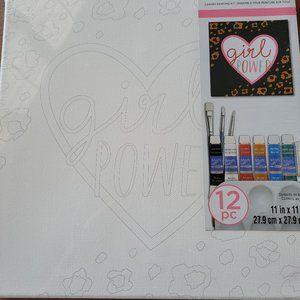 Canvas acrylic art set